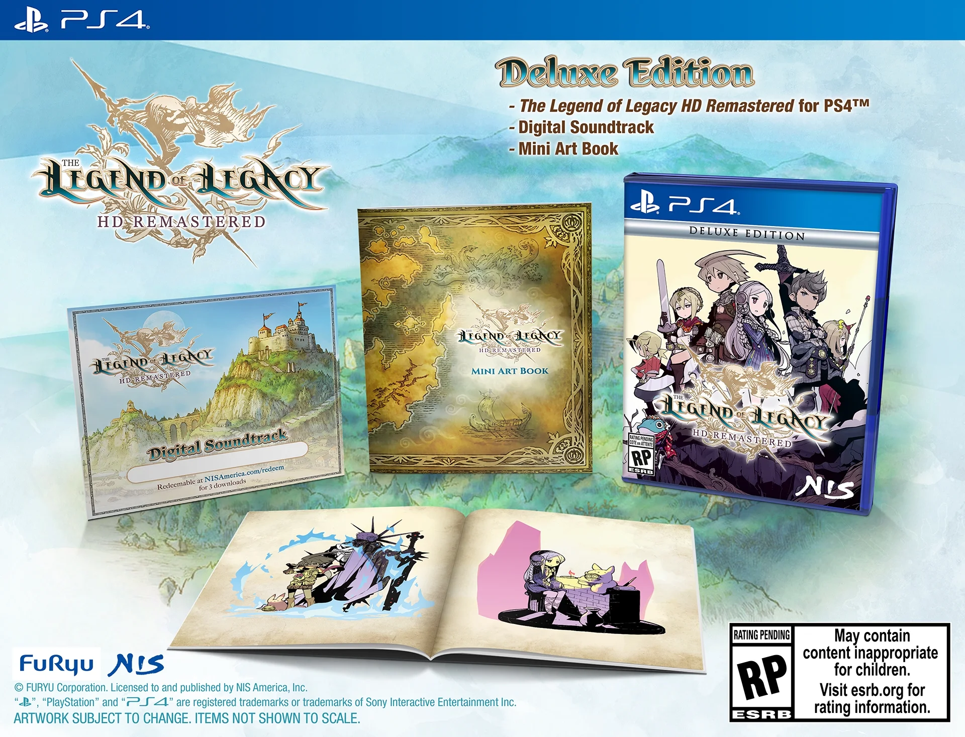The Legend of Legacy HD Remastered - Deluxe Edition, PlayStation 4