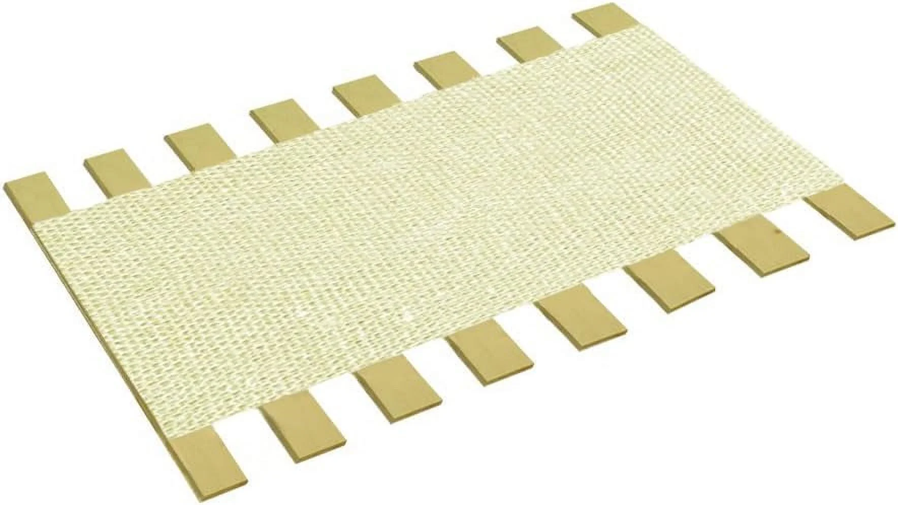 White Burlap Jute Size Bed Slats Bunkie Board Support Roll