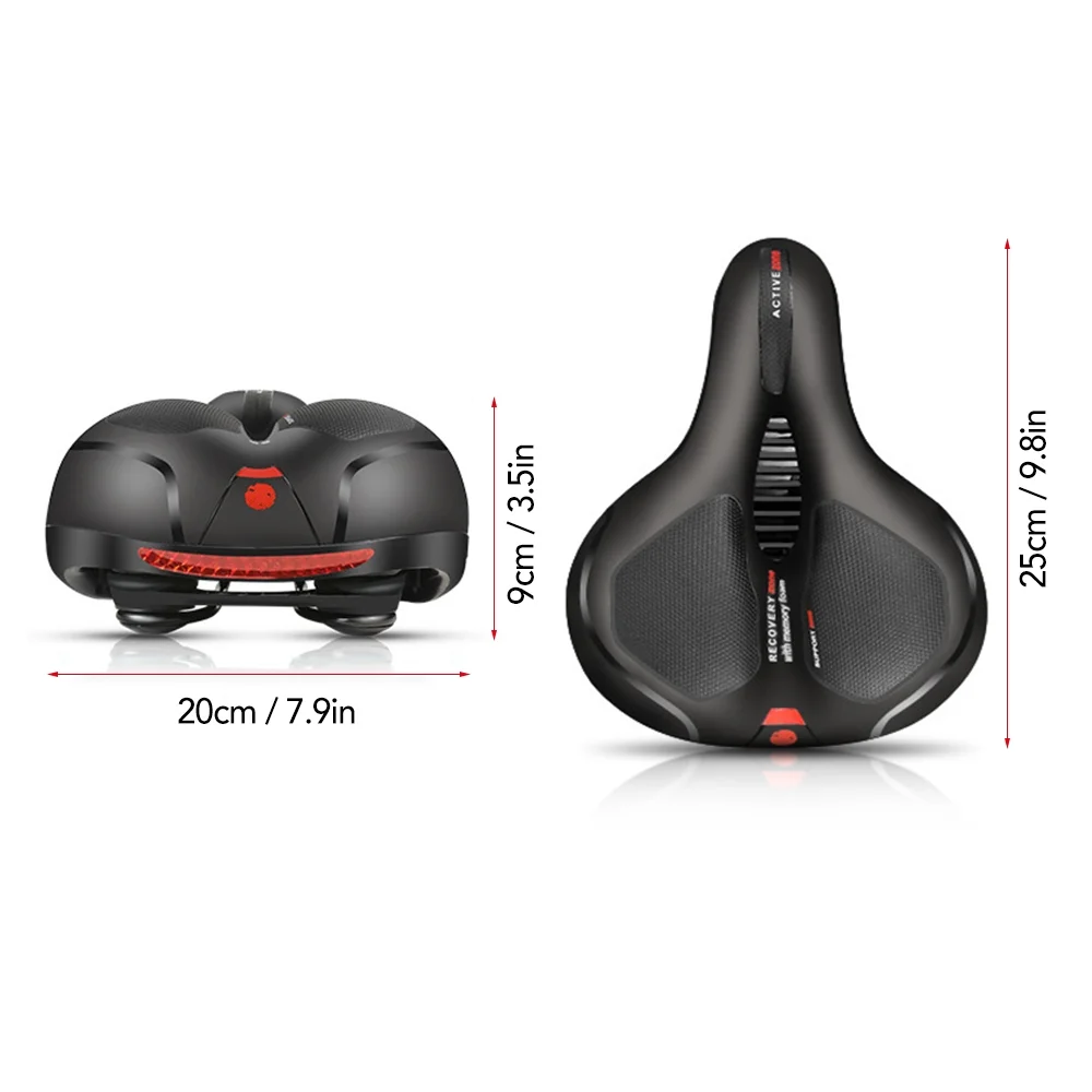 Spirastell Bike Saddle,Saddle Dual Soft Waterproof MTB Bike seat Breathable Saddle Dual Seat Breathable Saddle Dual Soft Seat MTB Bike Seat Bike Seat Breathable Soft Seat Cushion YUBZ HUIOP mewmewcat