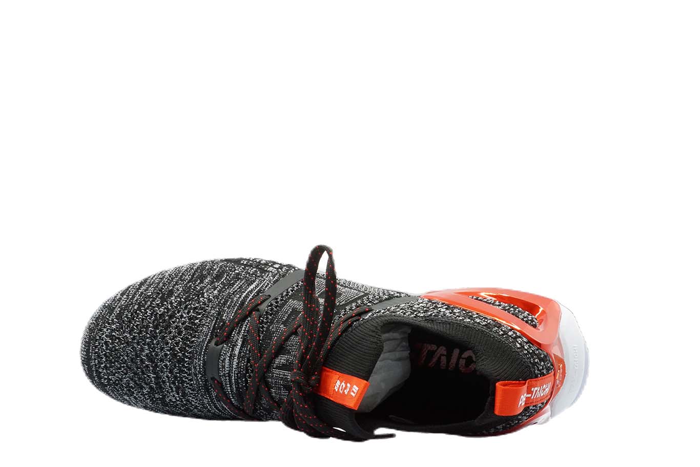 [E92577] Mens Peak Taichi 1.0 Plus Black Melange Grey Running Shoes - 7