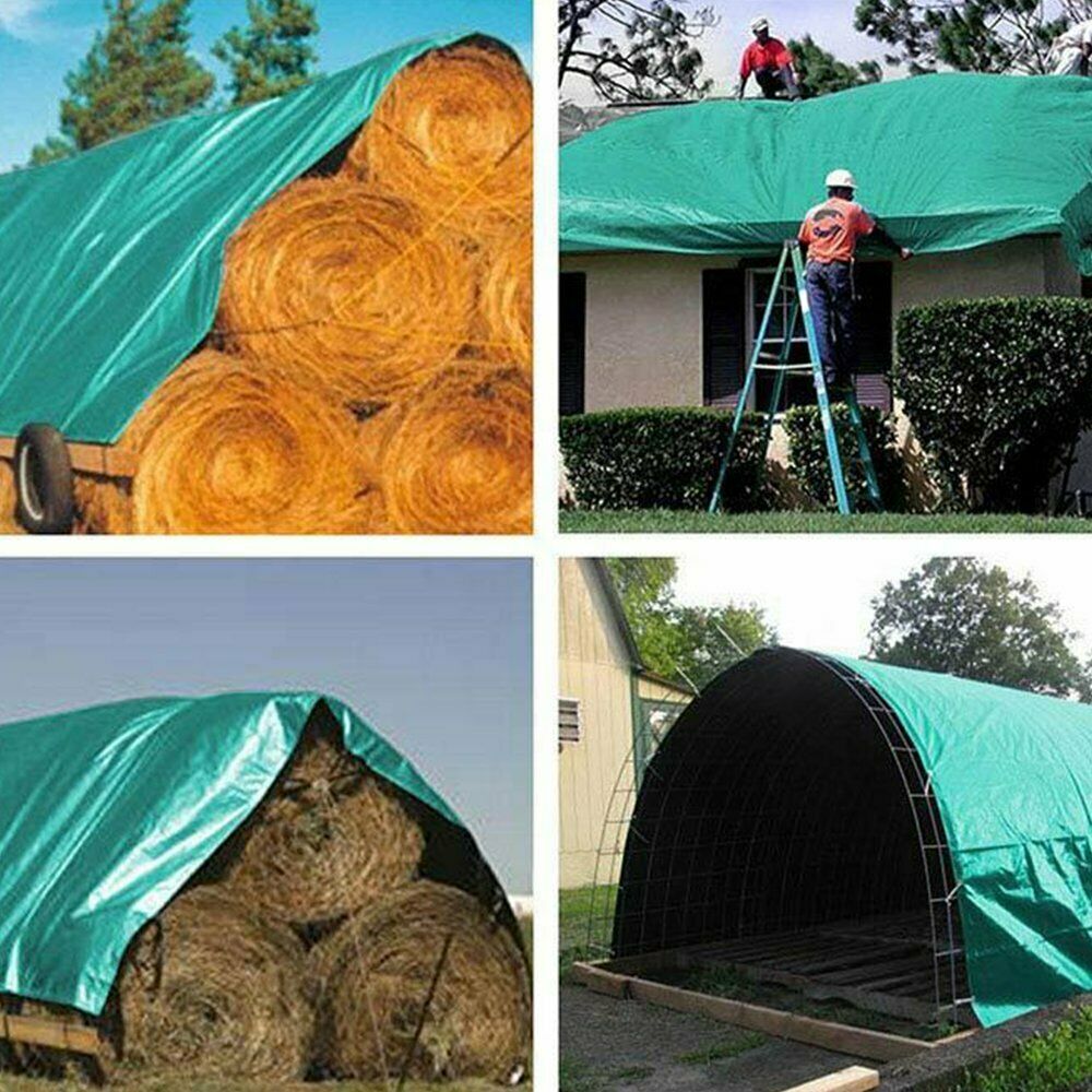 Tarp Cover Blue / Orange Heavy Duty Thick Material, Waterproof, Great for Tarpaulin Canopy Tent, Boat, RV or Pool Cover