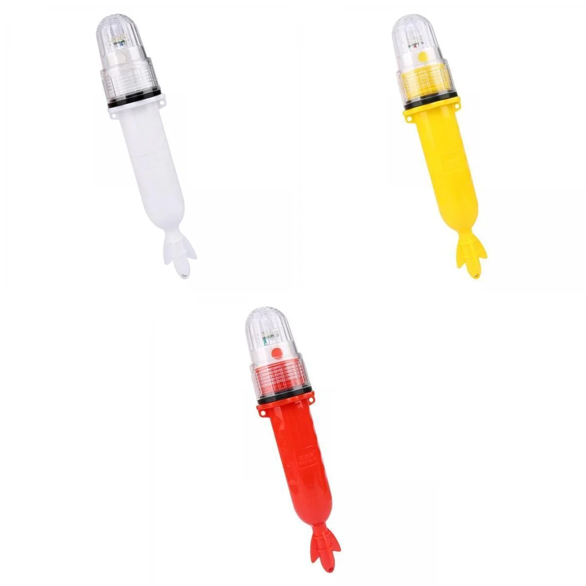 3 Pieces Boat LED Navigation Lights Buoys Floating Kayak Lights Underwater