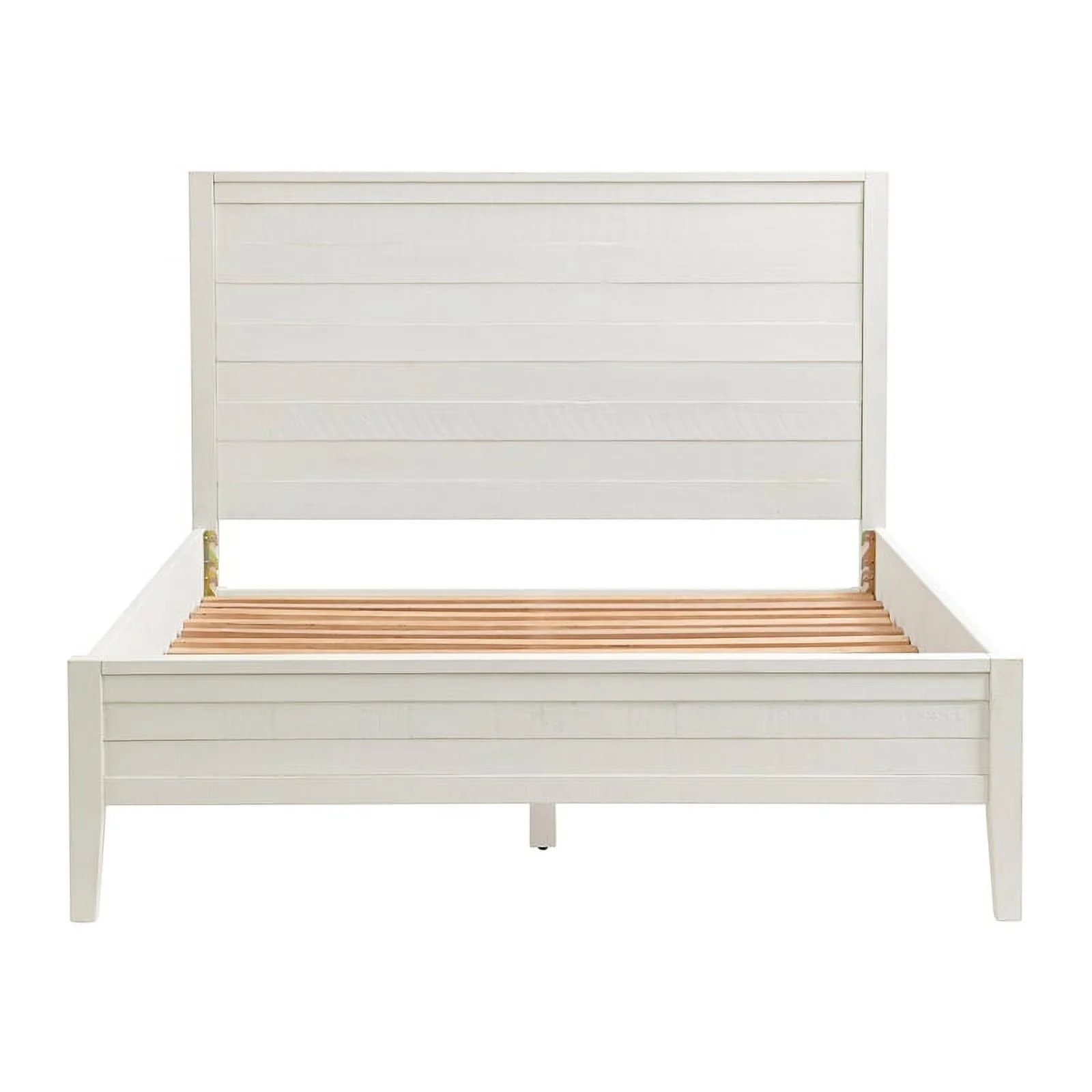 Arden Panel Wood Queen Bed/Driftwood White