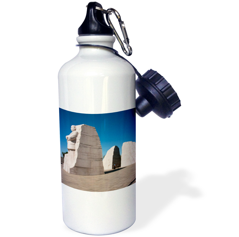 3dRose Martin Luther King Jr Memorial, Washington DC, USA - US09 LFO0145 - Lee Foster - Straw Water Bottle, 21-ounce