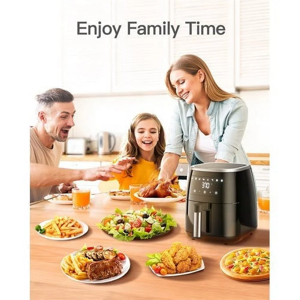 Sboly 8-in-1 6Qt Air Fryer with Touch-Screen Panel and Temperature Control, White