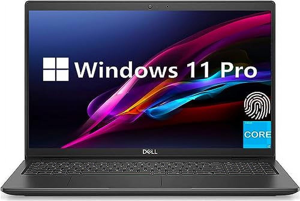 Dell Latitude 15.6 Inch FHD Business Laptop, Intel Core i7-1165G7, 32GB RAM, 1TB SSD, Windows 11 Pro, Fingerprint Reader, HDMI, SD Card, Black
