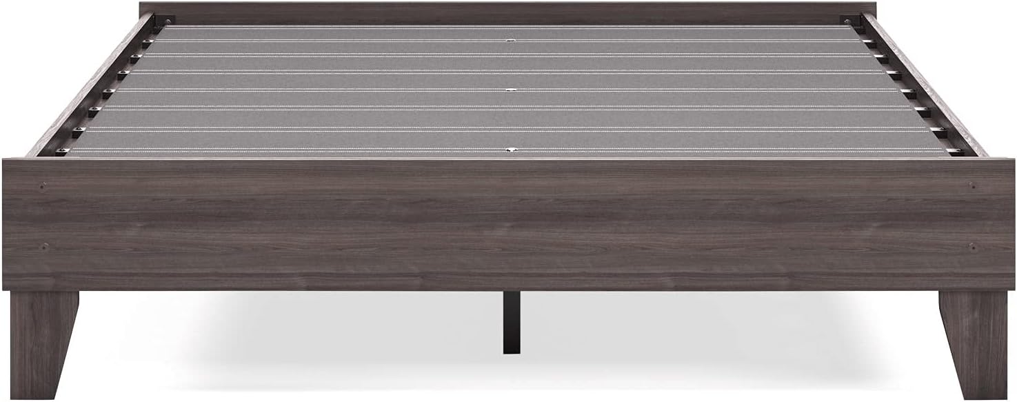 Brymont -Century Modern Queen Platform Bed, Dark Gray