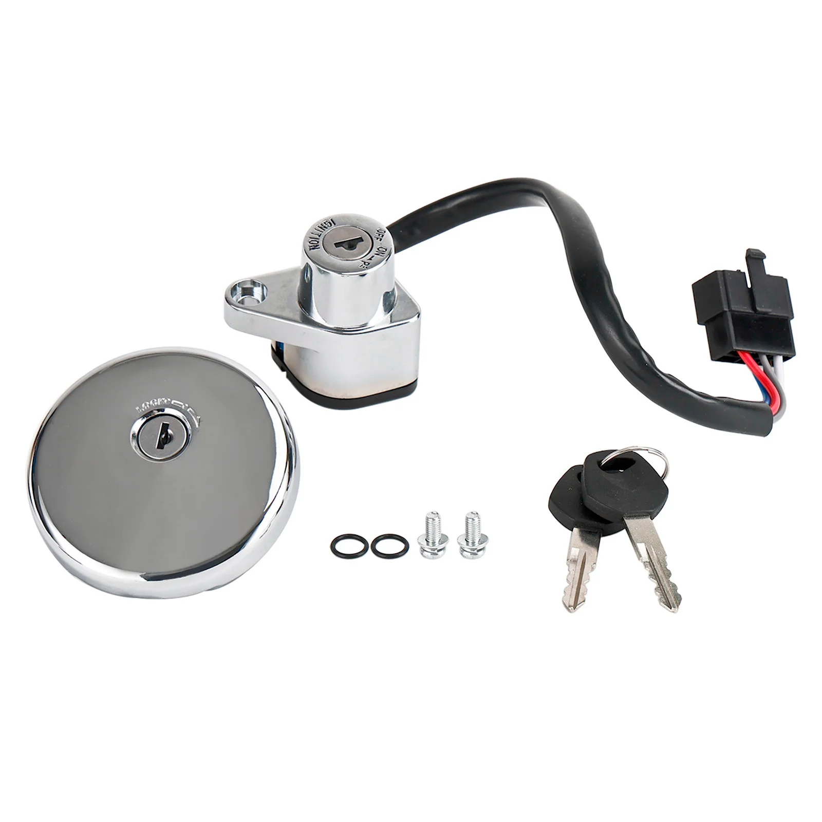 Ignition Switch & Fuel Tank Cap Fit For Kawasaki VULCAN 500 LTD 800 CLASSIC 01-09