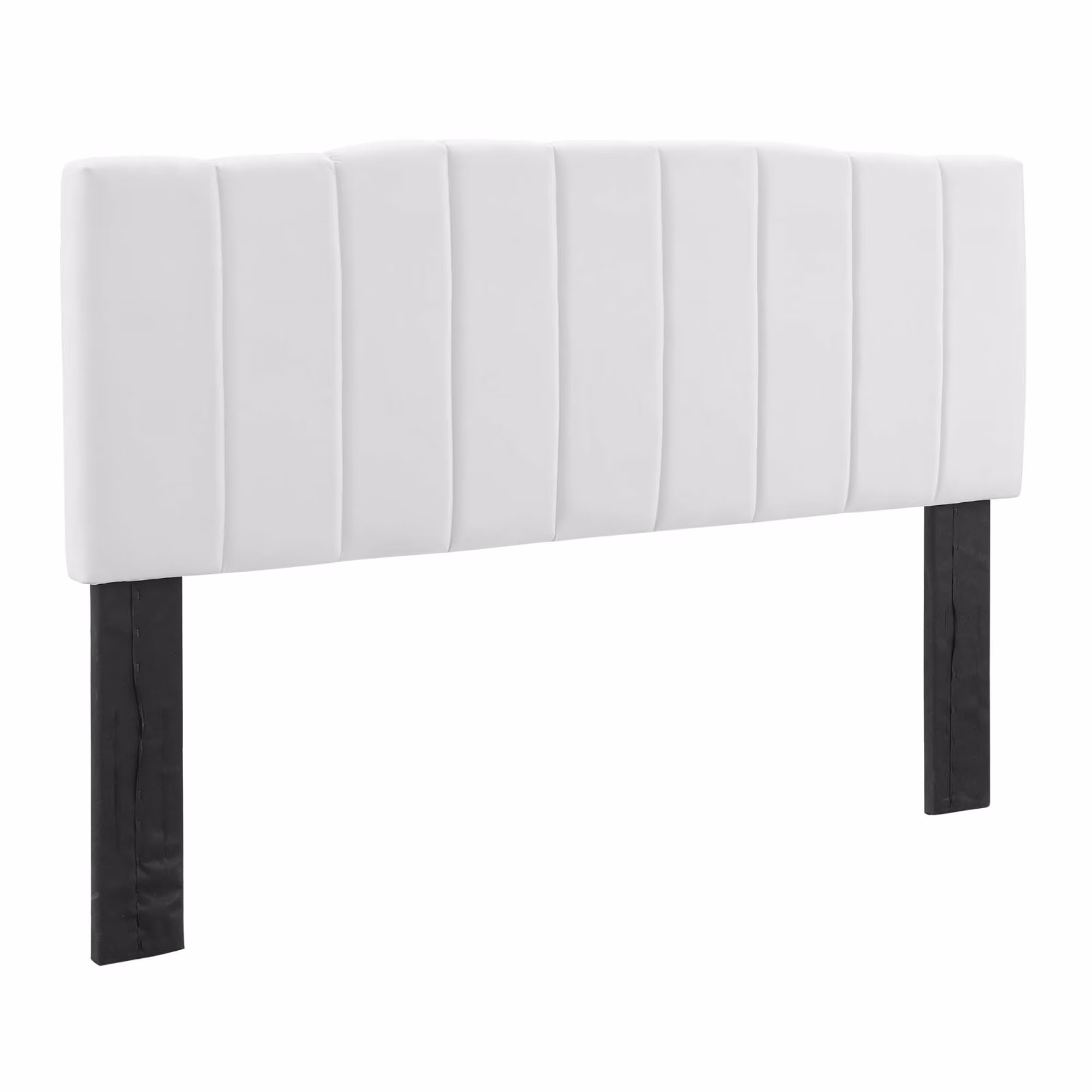 Modway Camilla Channel Tufted Full/Queen Performance Velvet Headboard, White