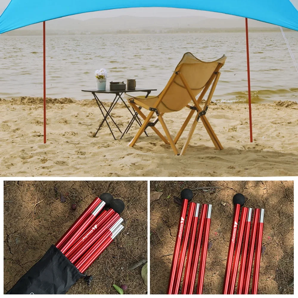 Shine Trip Tent Pole,Tarp Pole Poles Support Rods Shelter Canopy Pole Outdoor Rods Shelter Tarp Tent Support Rods Outdoor Alloy Tent Shelter Tarp Pole Alloy Tent Support Pole Outdoor Alloy SIUKE