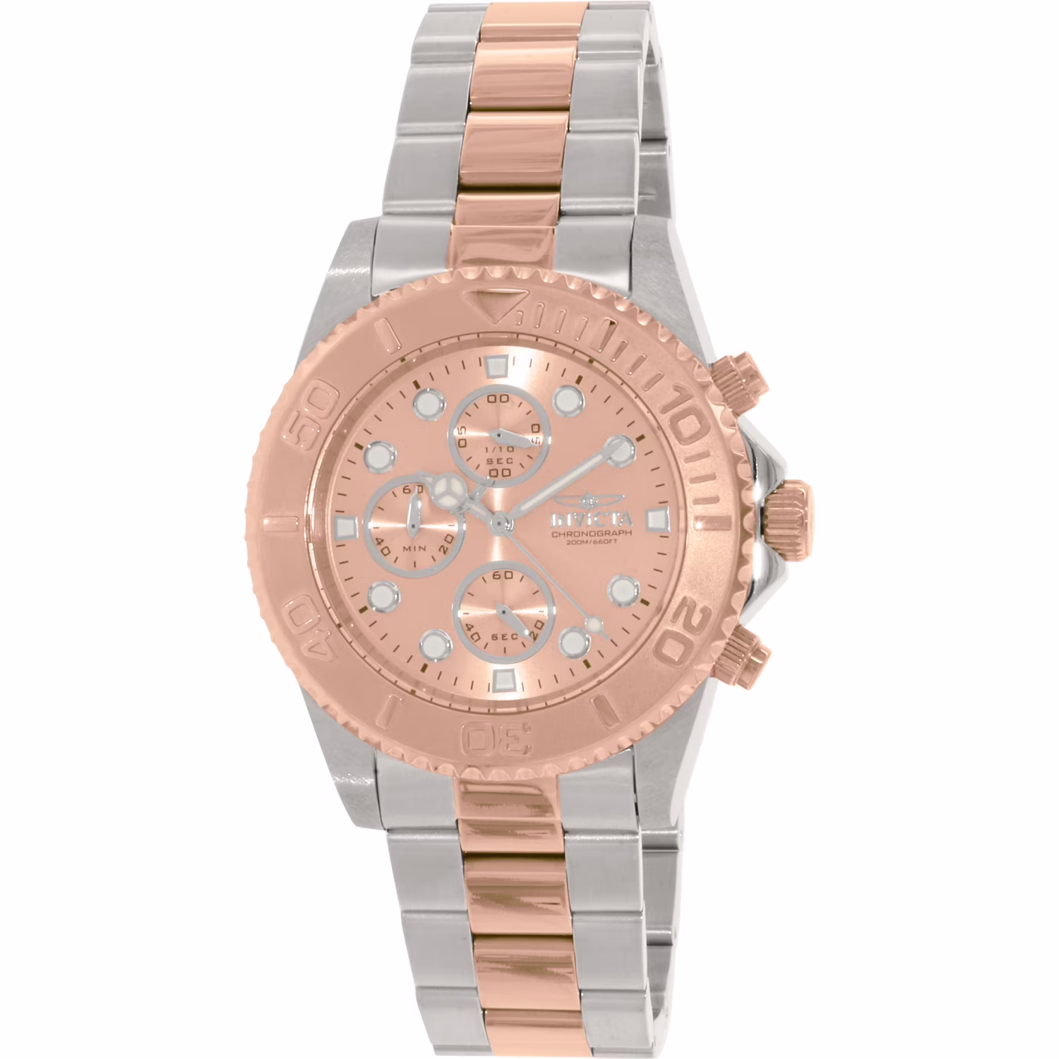 Men's 1775 Pro Diver Quartz Chronograph Rose Gold Dial Watch