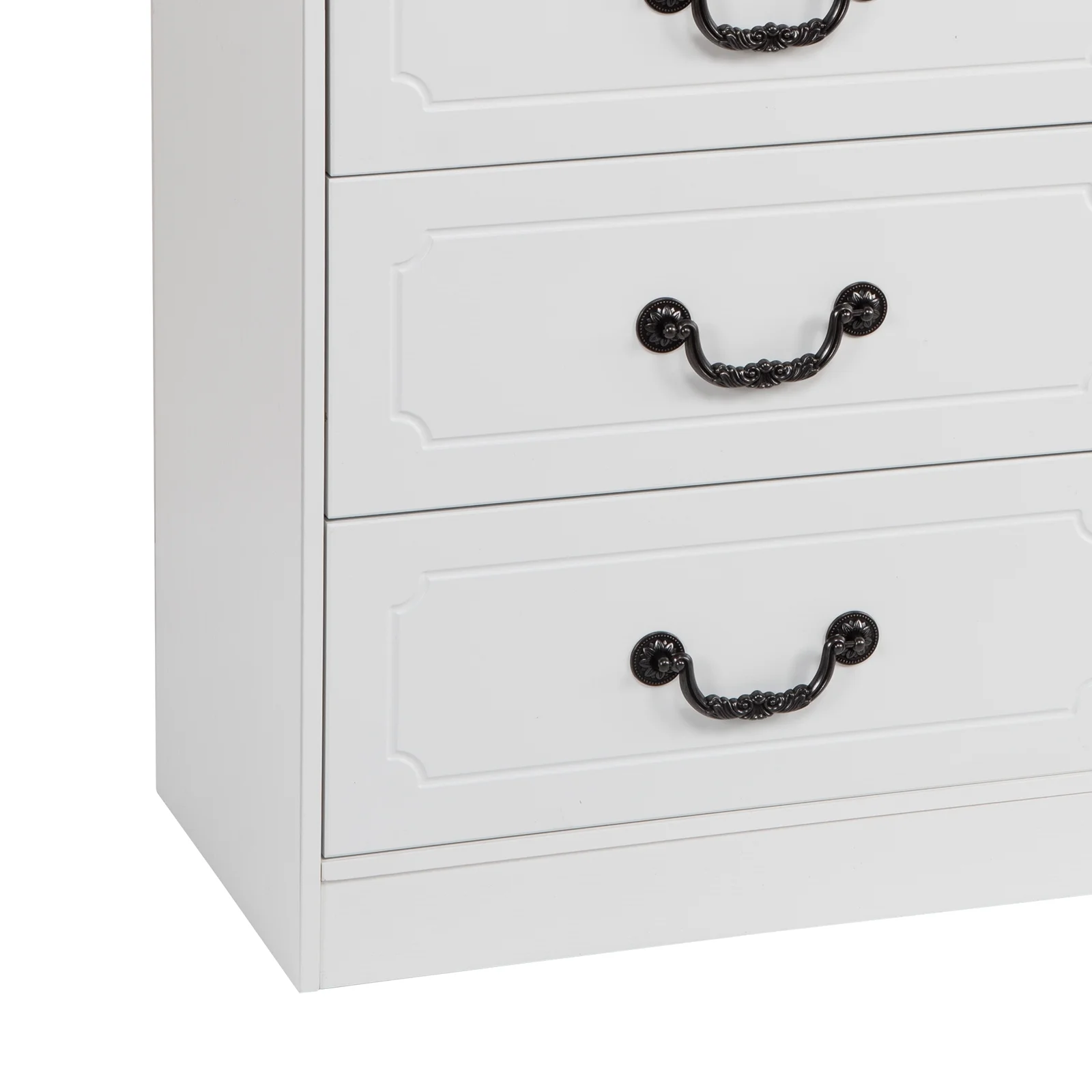 JBLCC Dressers for Bedroom, White Dresser for Women Girls, 6 Drawer Dresser for Kids, Chest of Drawers Wardrobe Storage Cabinet, Nursery Dresser