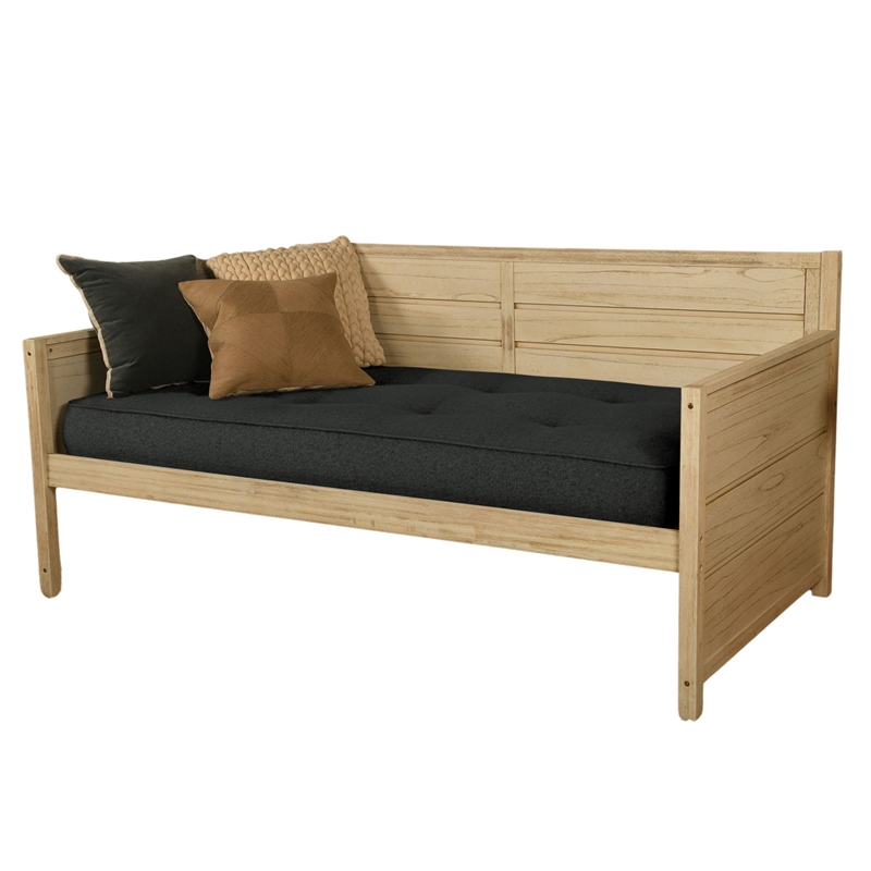 Kodiak Furniture Twin-size Tufted Fabric Daybed Mattress in Canton Black