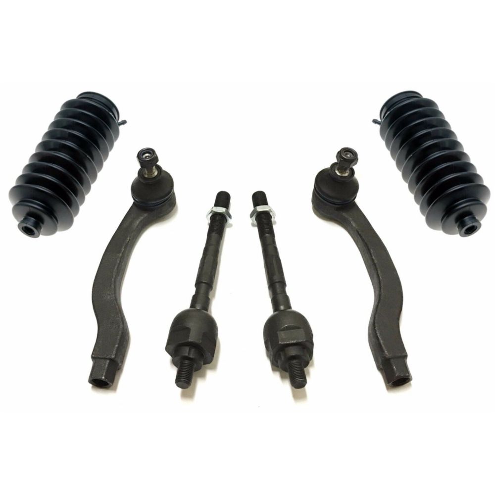 6-pc Steering Kit For Civic Civic del Sol Integra Inner & Outer Tie Rod Ends