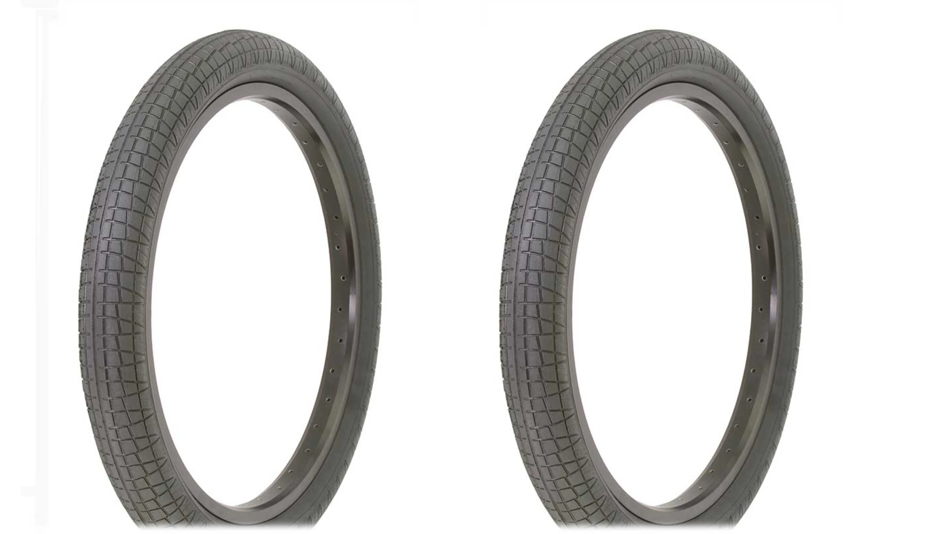 Two Bike Tire 20 x 2.30 Black/Black Side Wall IA-2128 Bicycle tire.