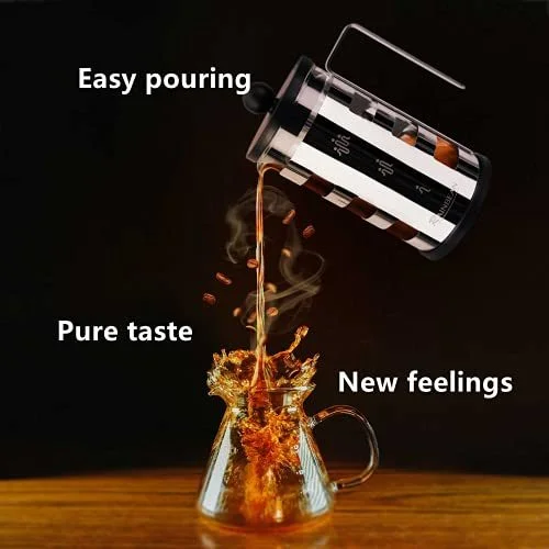 Stylish Stainless Steel French Press Cafetiere - Brew Perfect Coffee
