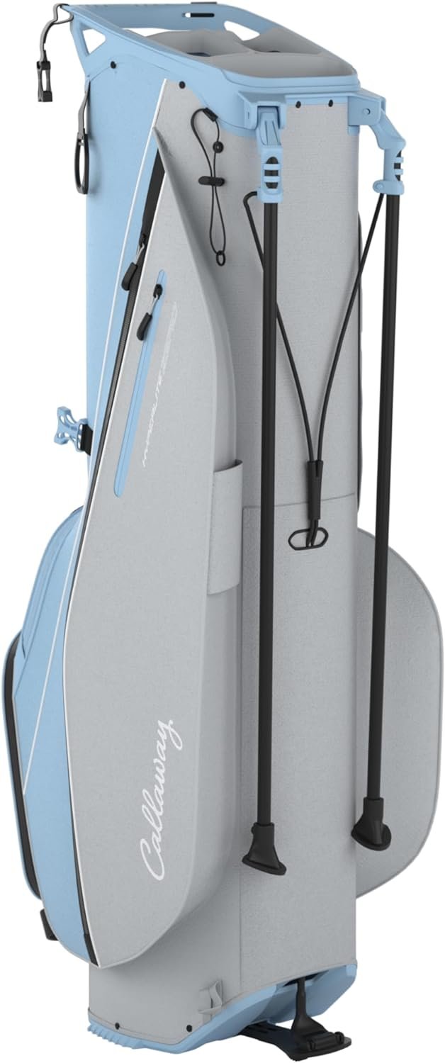 NEW Callaway Golf 2024 Hyper-Lite Zero Stand Bag 4-Way Top - Glacier / Silver