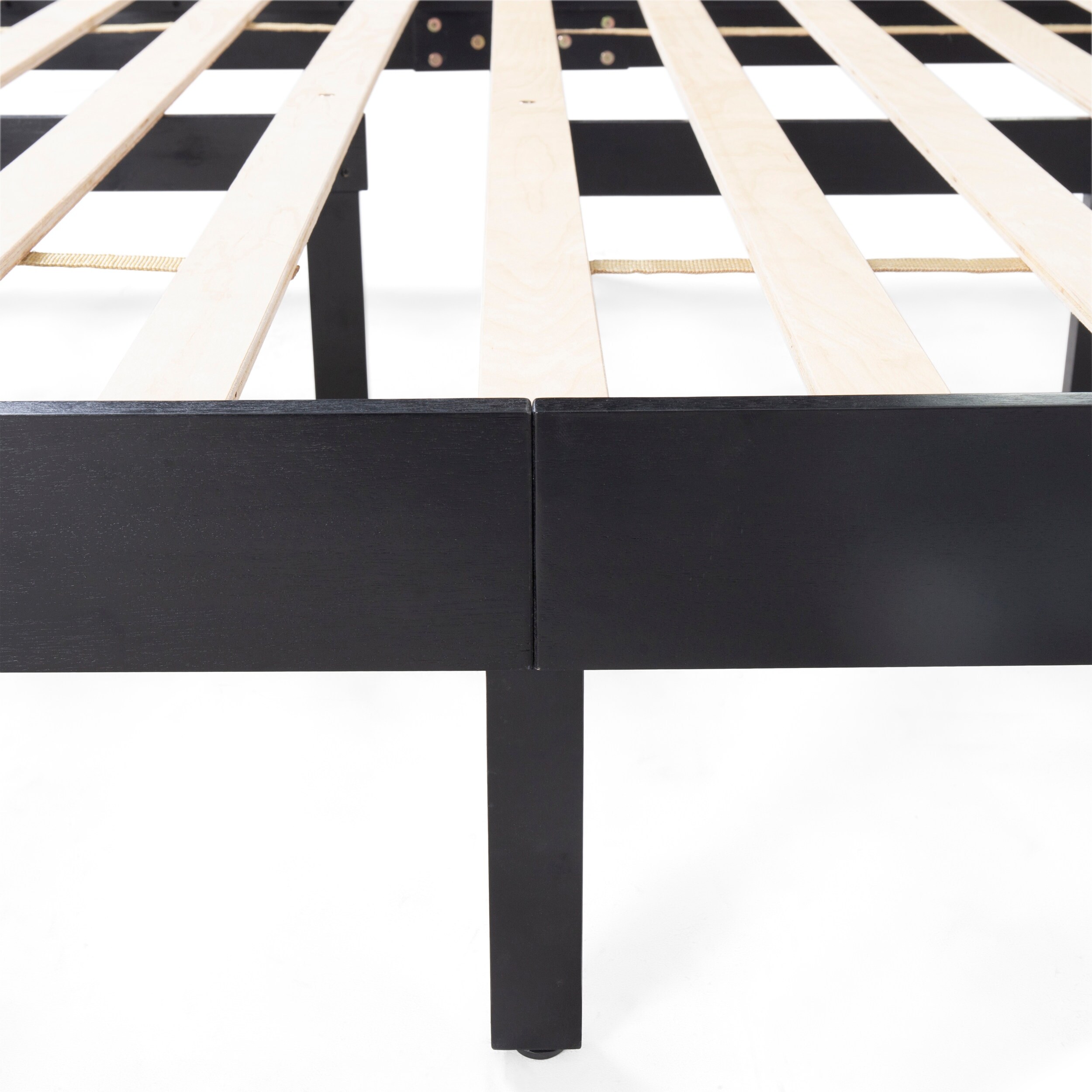 Christopher Knight Home Norgate Modern Farmhouse Acacia Wood Queen Bed Platform by  Black Includes Hardware