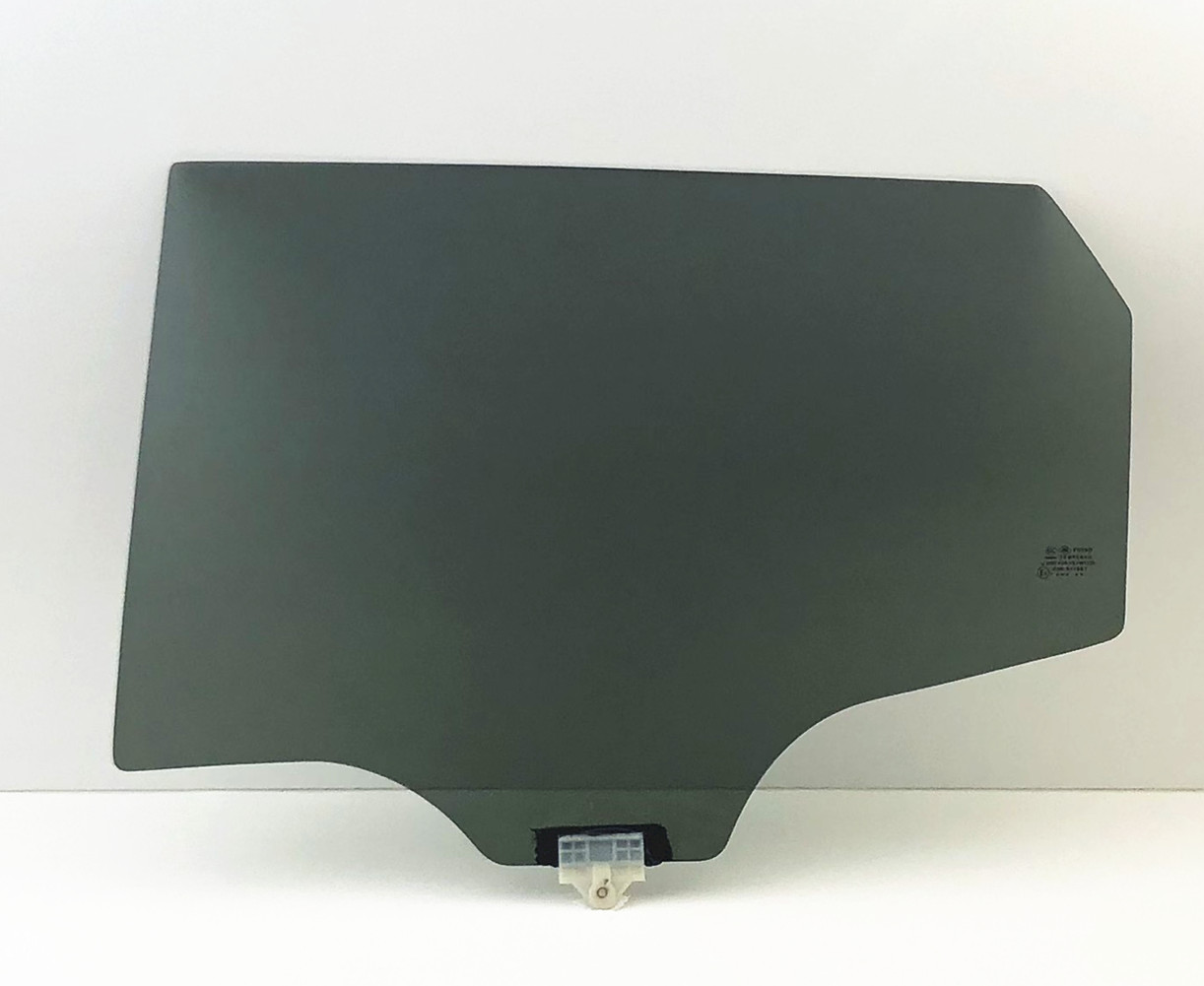 Driver Left Side Rear Door Window Door Glass Compatible with Hyundai Santa Fe Sport 2013-2018 Models