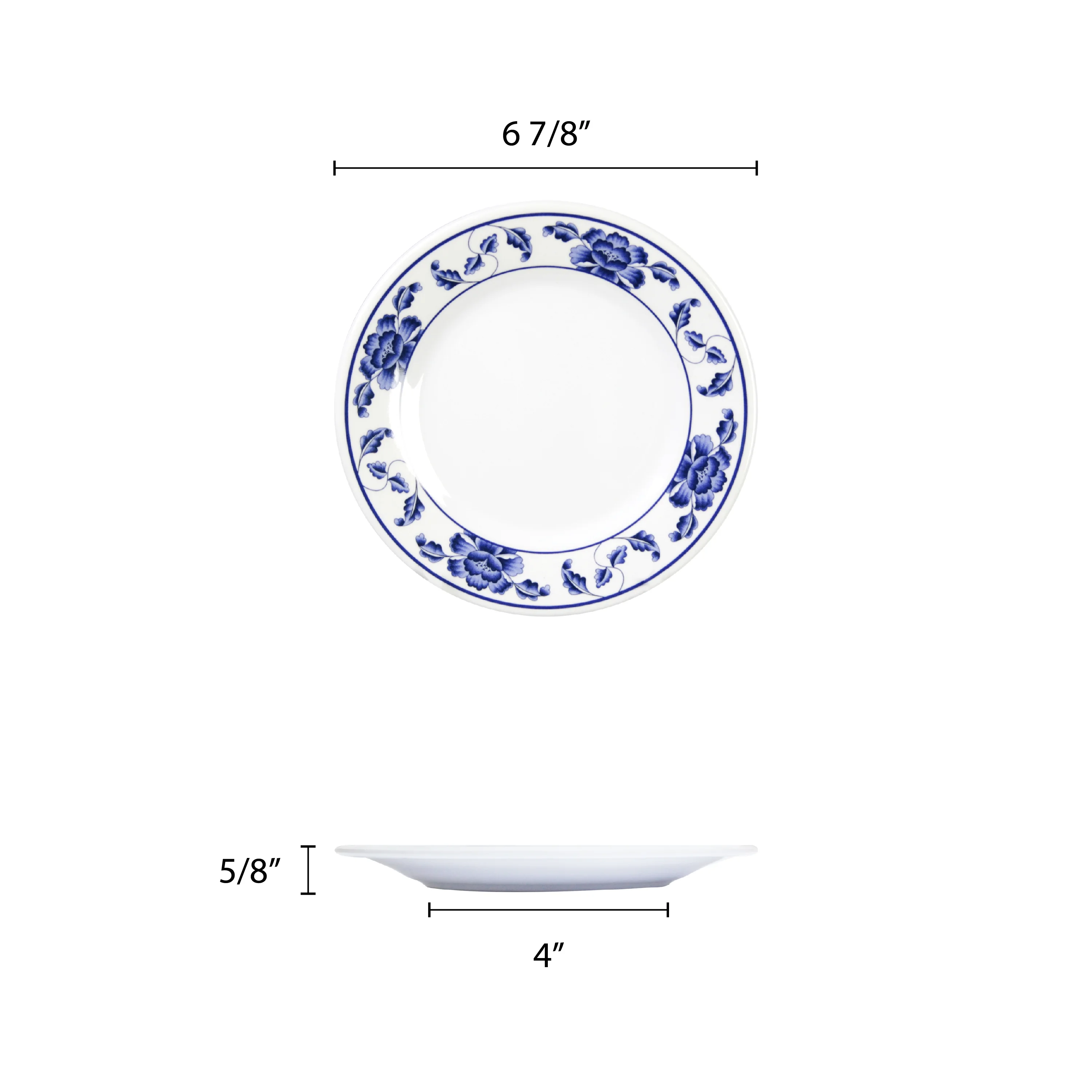 Excellante Lotus Melamine Dinnerware Collection 6 7/8