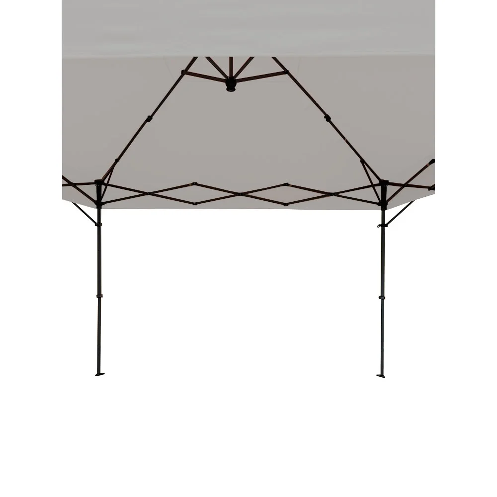 Garden Winds Replacement Canopy Top Cover Compatible with The MasterCanopy 10' X 10' with Double Awnings - RipLock 350 - Slate Gray