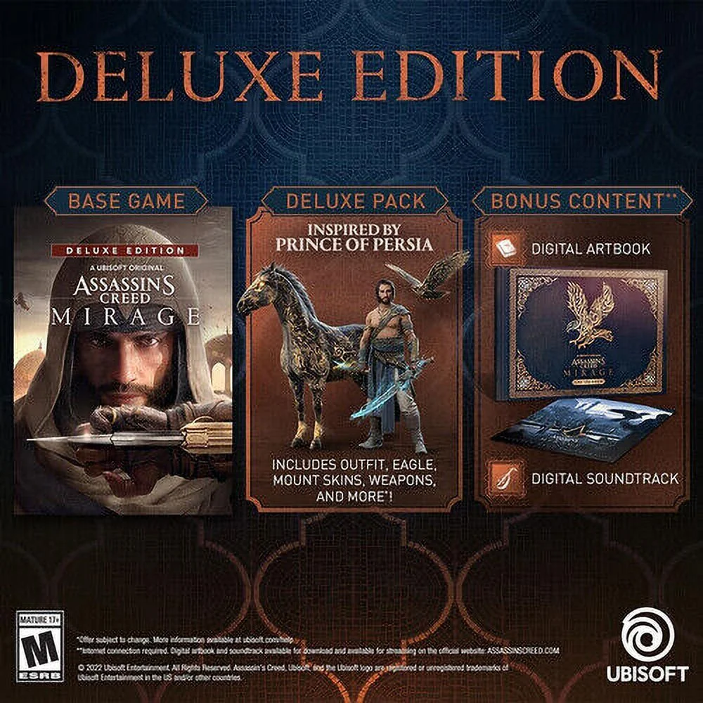 Assassin's Creed Mirage Deluxe Edition Bi-Lingual Deluxe Edition for Playstation
