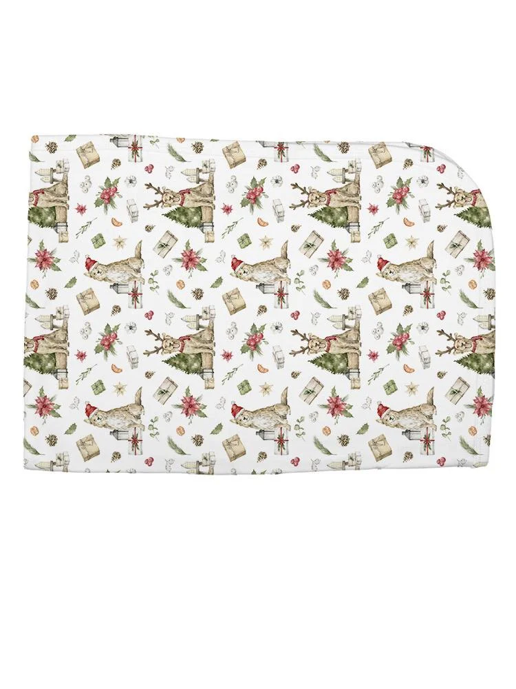 Sitting Christmas Dogs Blanket  -Image by Shutterstock,