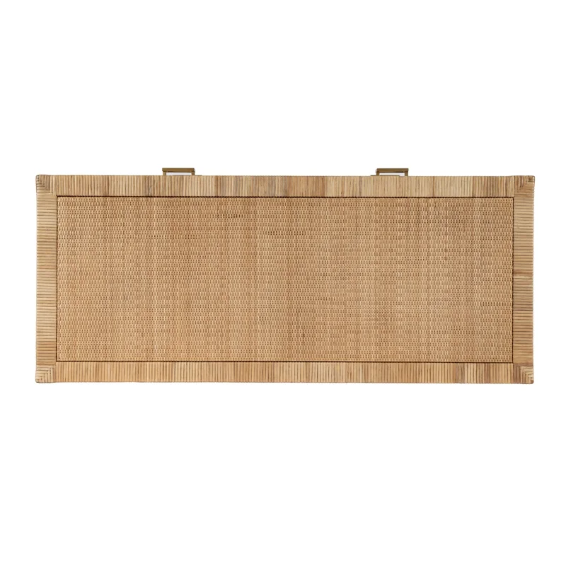 Home Square 3-Piece Wood Set with 2 Nightstands & 1 Dresser in Natural