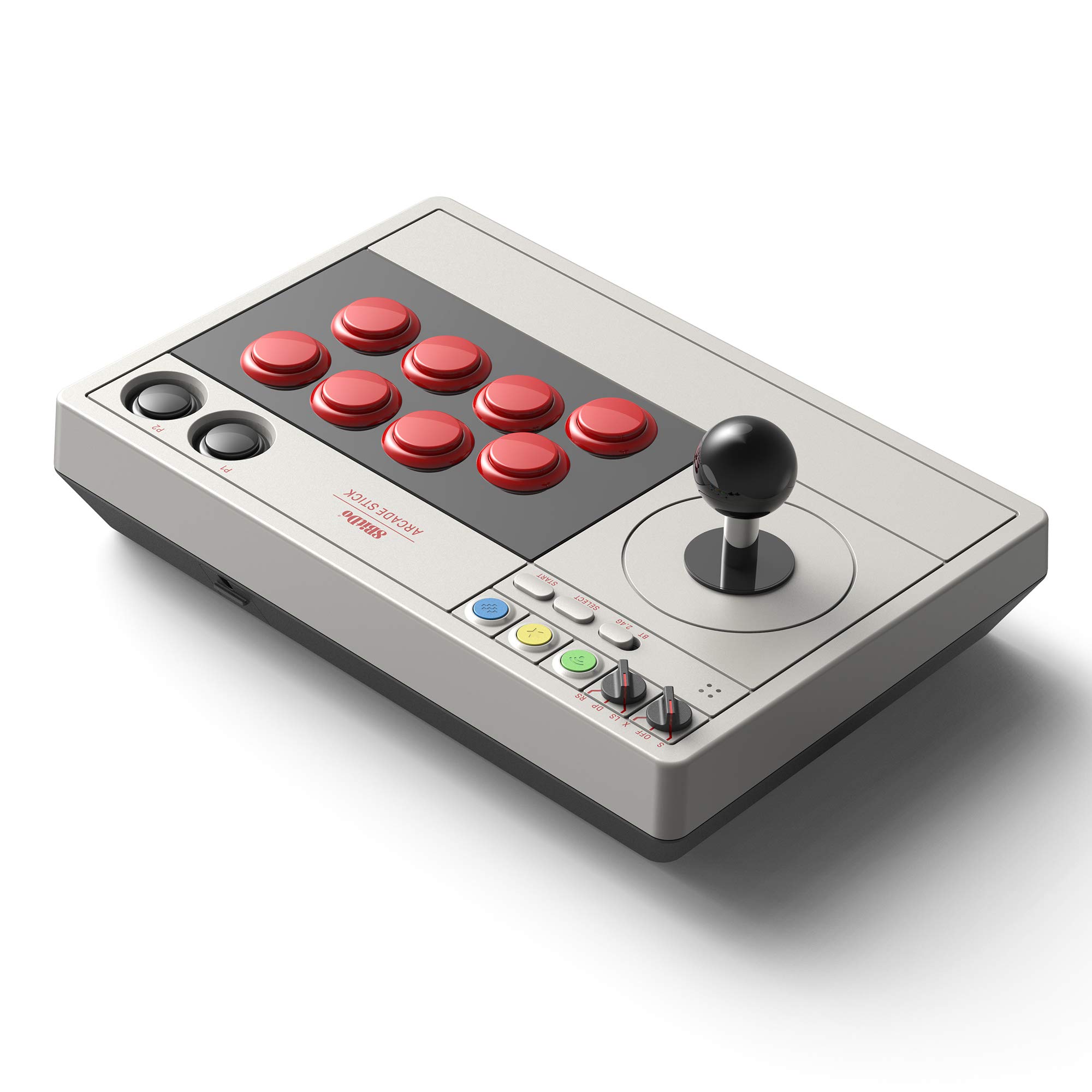 8Bitdo Arcade Stick for Switch & Windows with Bluetooth or Wired Connection - Retro Styling
