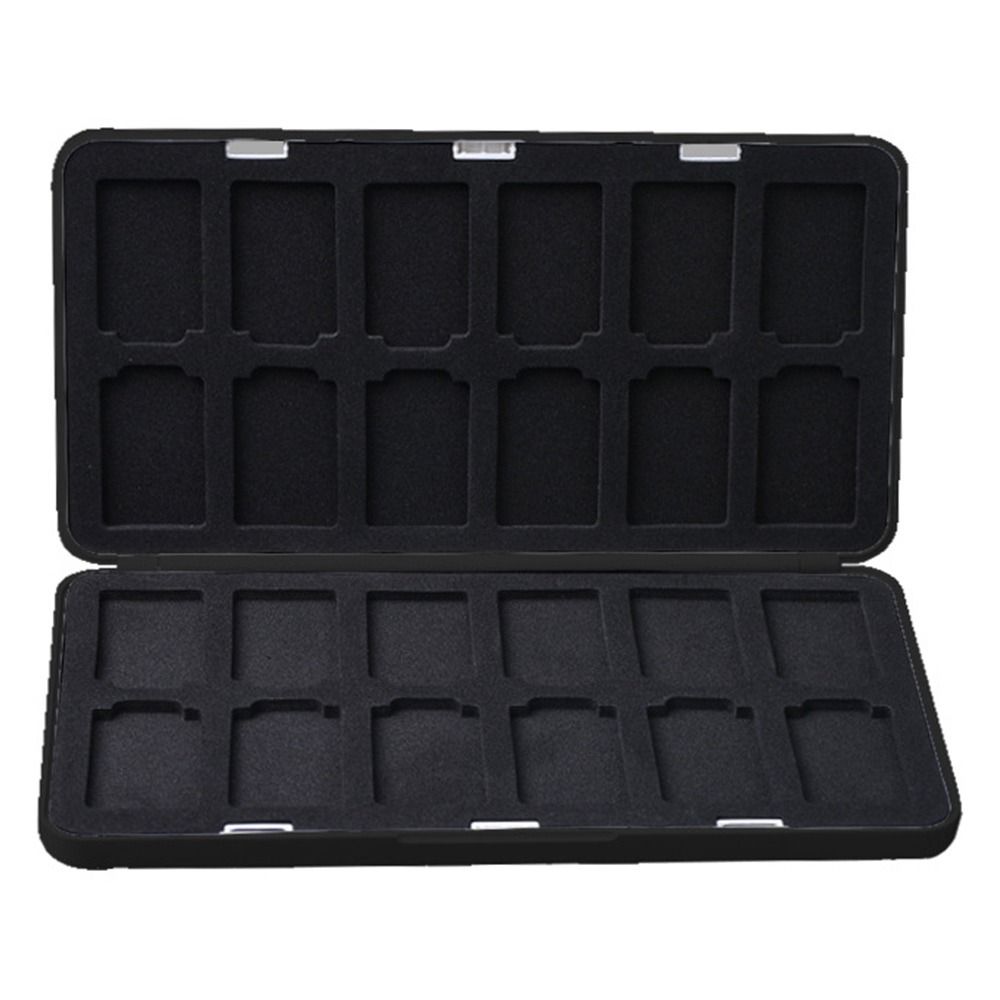 Shockproof Cartridge Slots Hard Shell for Nintendo Switch Card Storage Game Card Case Storage Box Card Holder BLACK