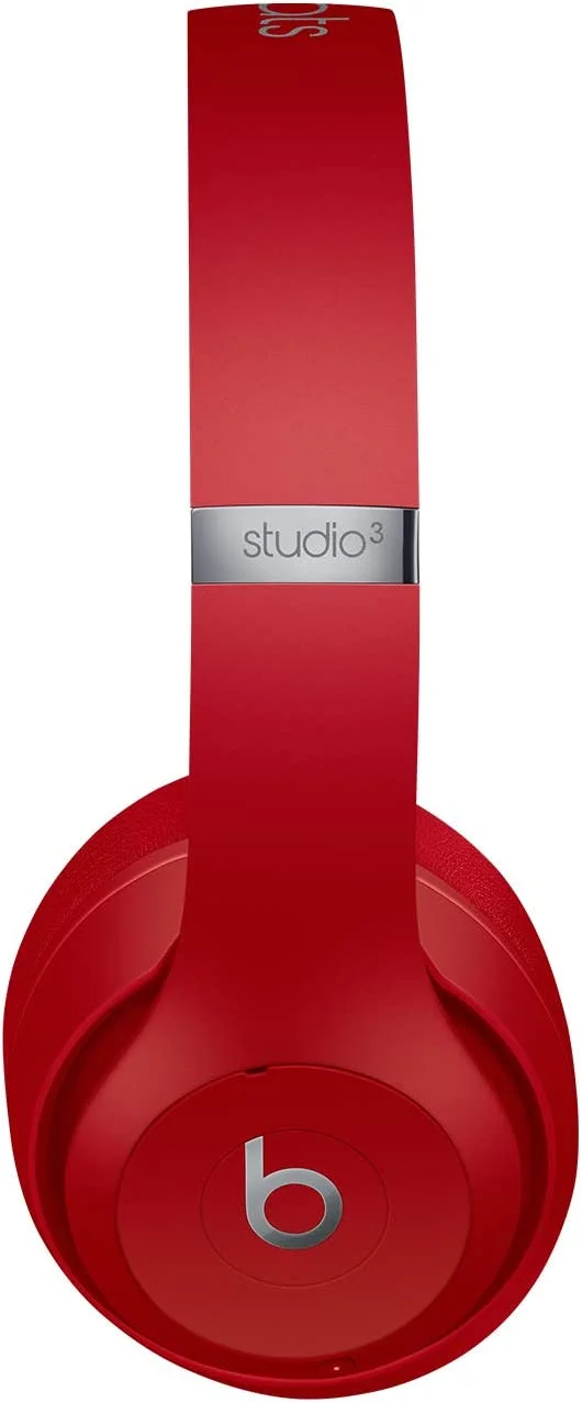 Restored Beats by Dr. Dre Studio3 Wireless Red Over Ear Headphones MX412LL/A (Refurbished)
