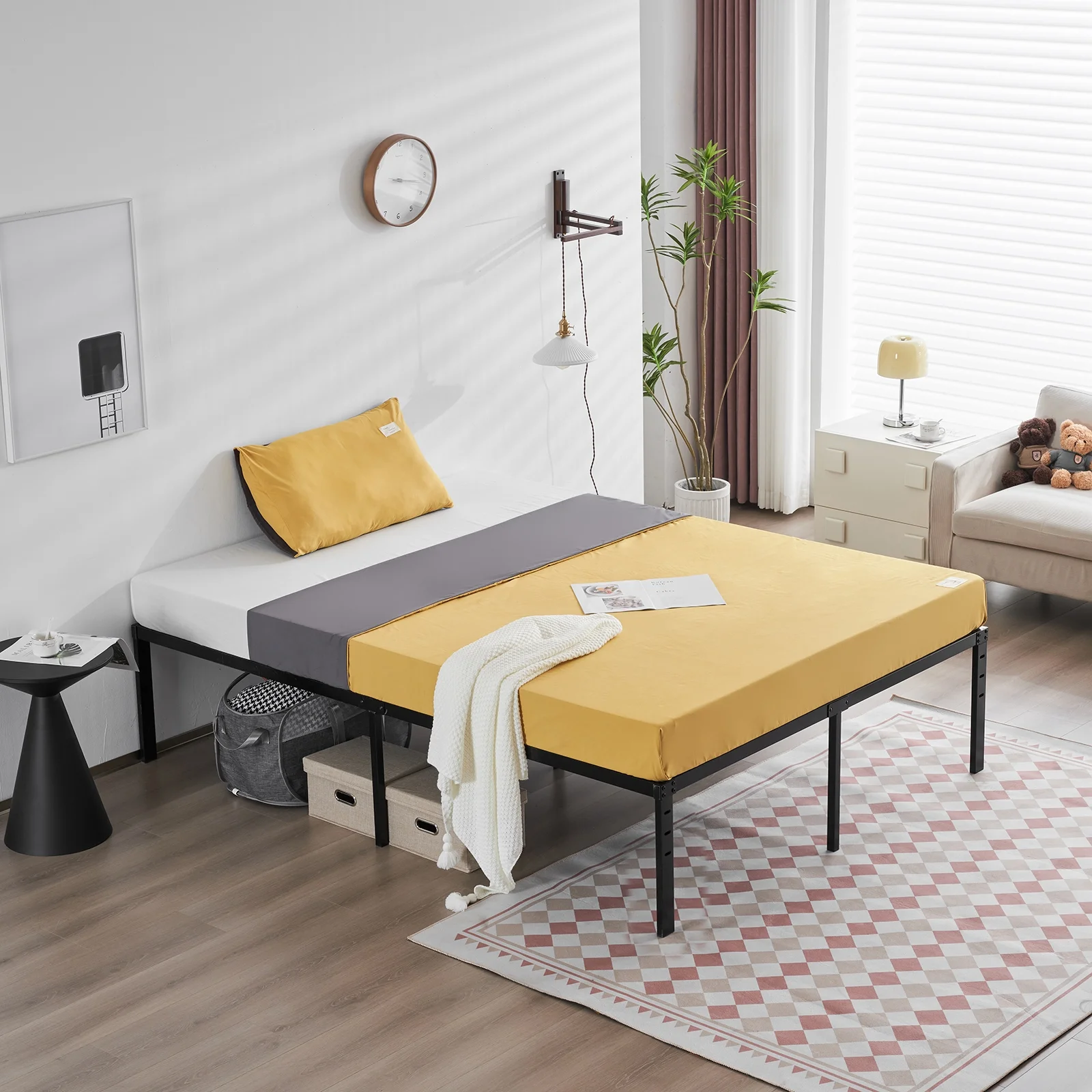 RUXAN 195.5*142.2*45.7cm Bed Height 18