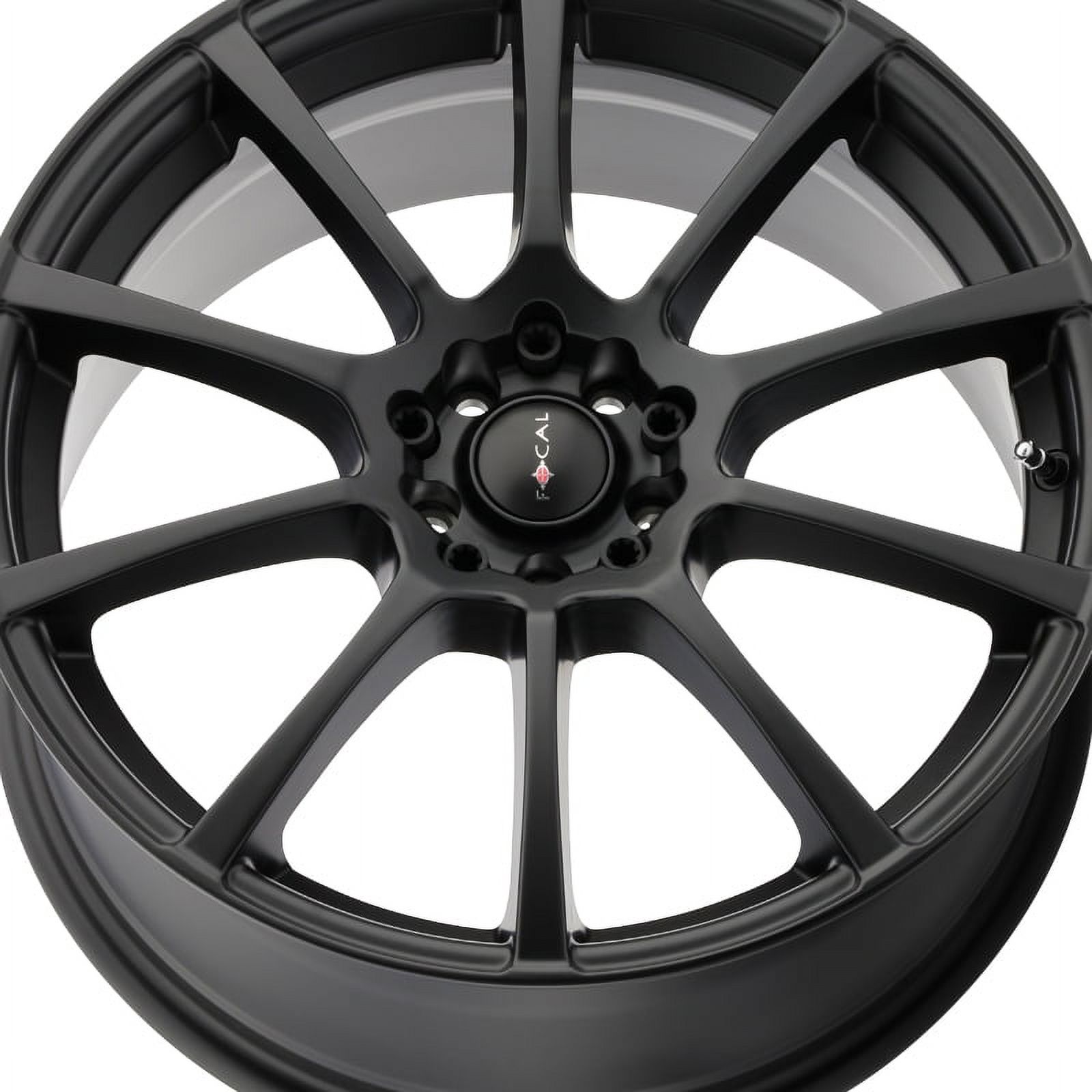 18x8 Focal 448SB F-20 Satin Black Wheel 5x100 (40mm)