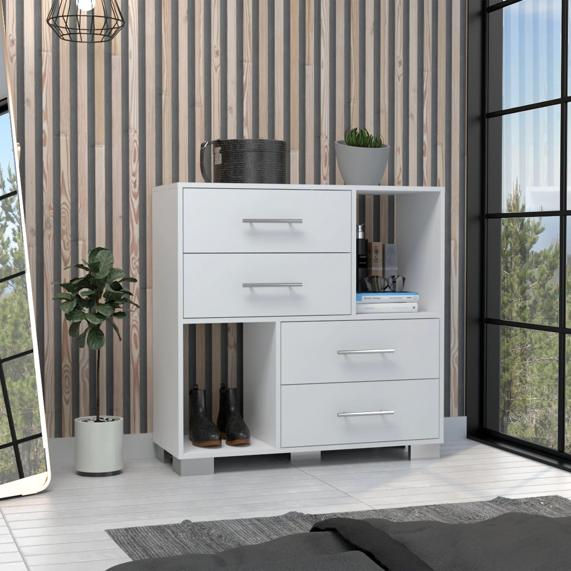 Depot E-Shop DE-CLB7157 Fountain Dresser, White