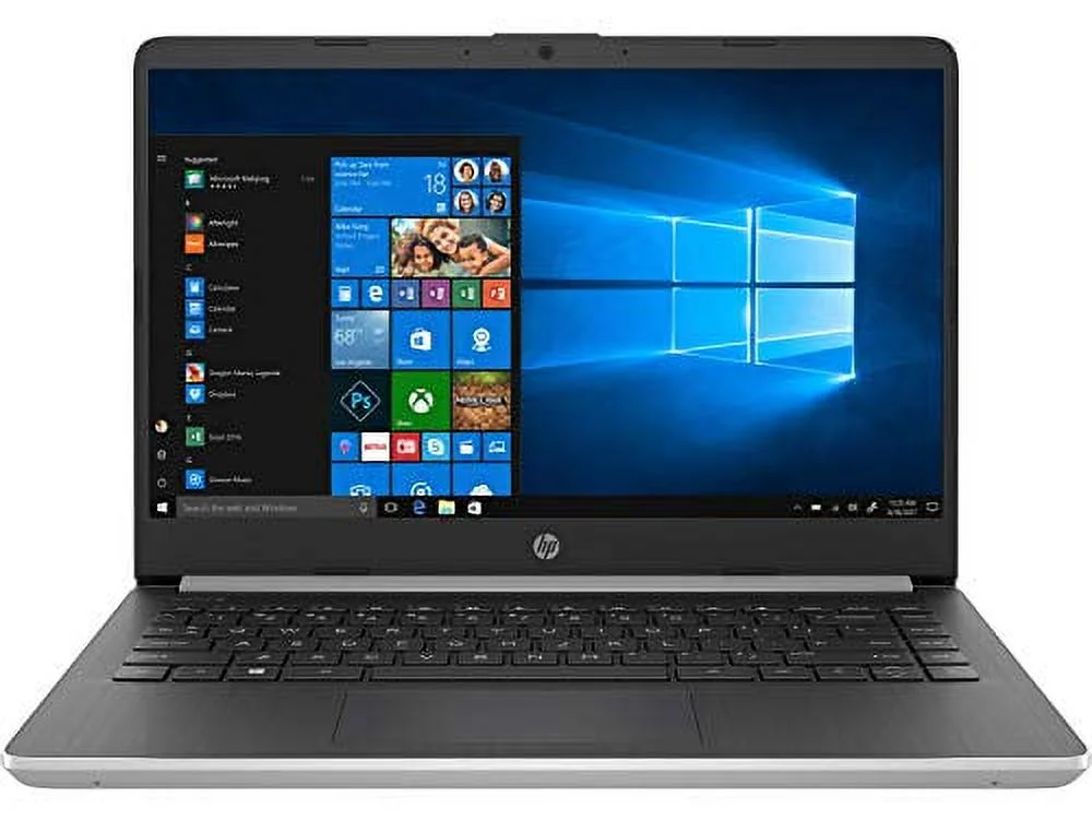 HP 2021 Newest Stream 14-inch FHD Laptop, Silver, Intel Quad-Core N5000(up to 2.7 GHz), 4G RAM, 64G eMMC, WiFi, Webcam, Bluetooth, HDMI,Type-C, Windows 10 S, Office 365 for 1 Year, Allyflex MP