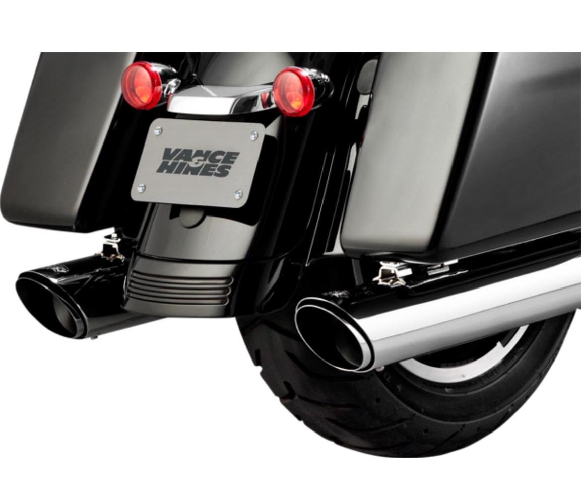 Vance & Hines 16672 Twin Slash Round Slip-Ons - Chrome