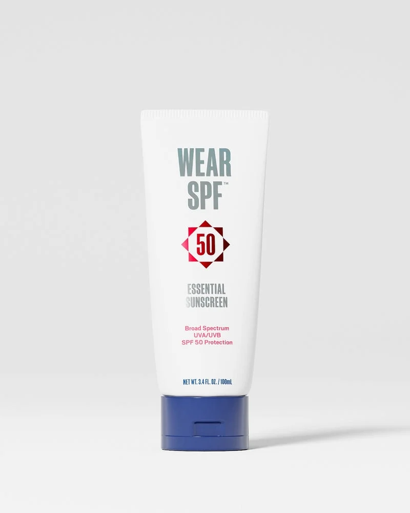 WearSPF Essential Sunscreen SPF 50 Broad Spectrum Hybrid Lotion for Face and Body with Zinc Oxide to Reflect Harmful UVA/UVB Rays
