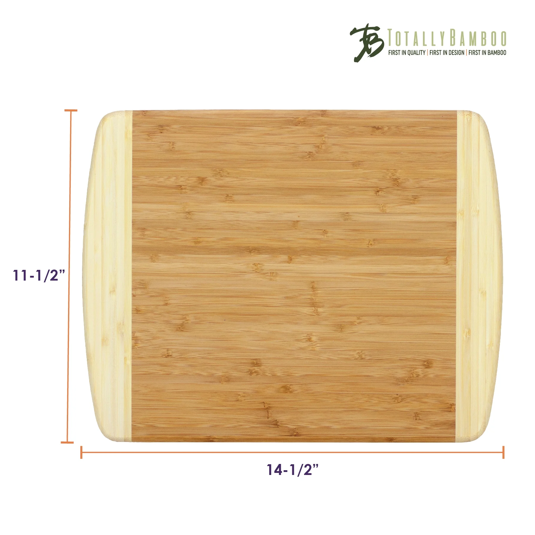 Totally Bamboo Kauai Bamboo Serving & Cutting Board, 14
