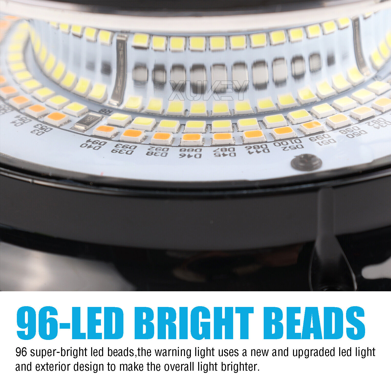 Car Truck Roof Top Emergency Safety Warning Flash Beacon 96 LED Strobe Light