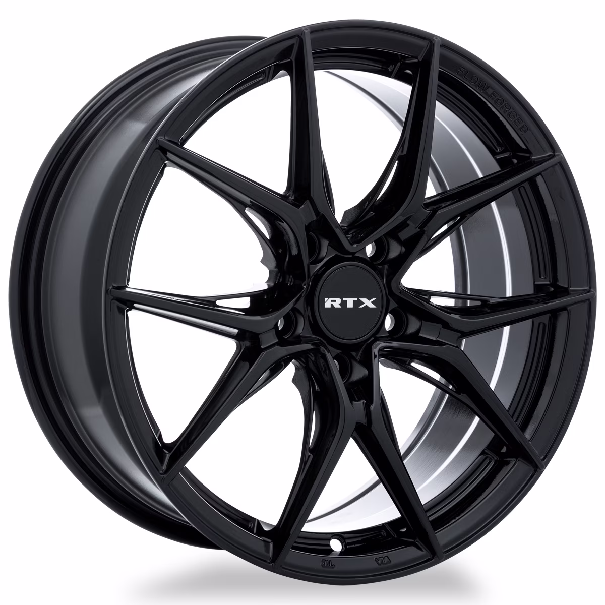 RTX Slick 19x8.5 5x114.3 ET42 CB73.1 Gloss Black Wheel
