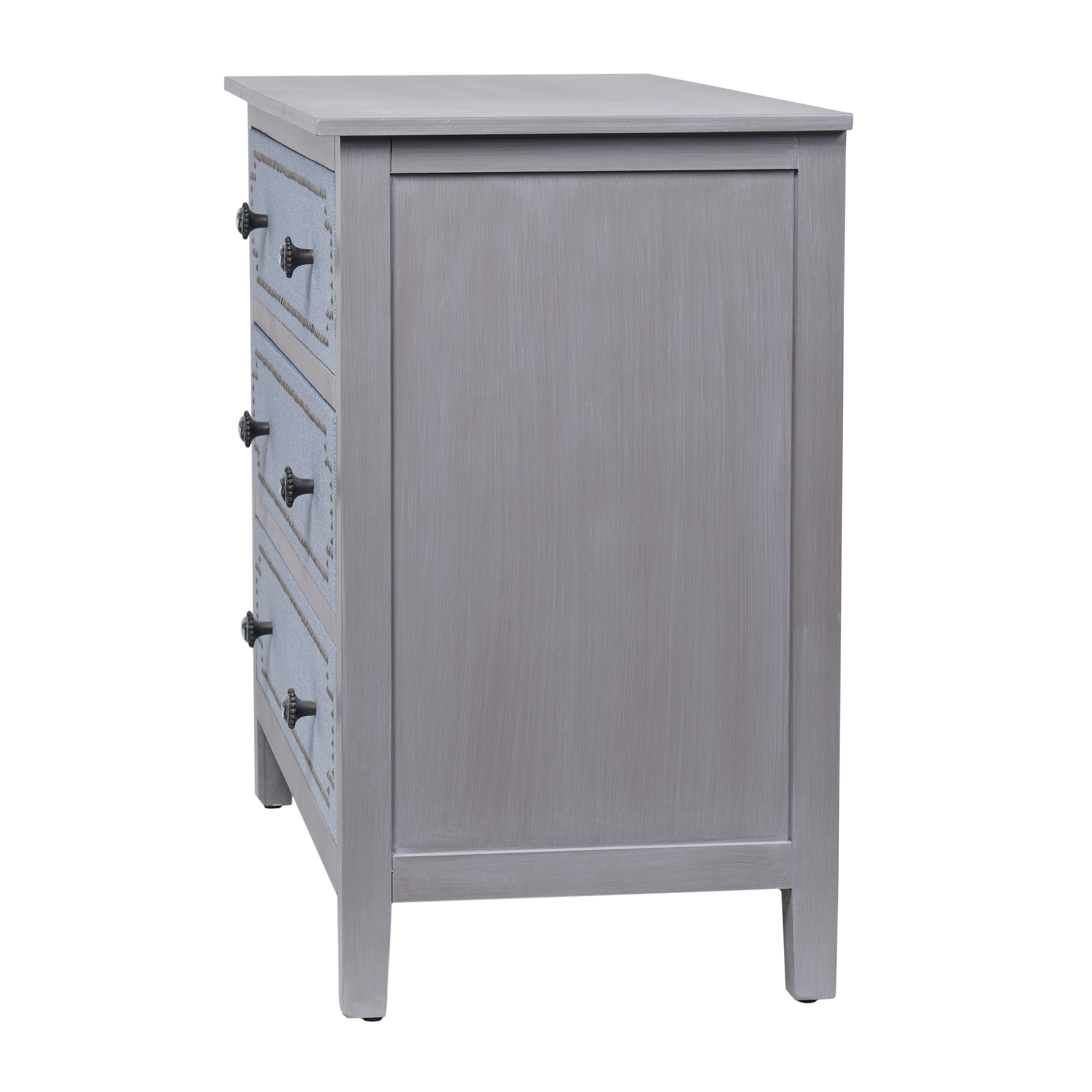 Dann Foley - 3-Drawer Lifestyle Chest - Gray & Blue Finish