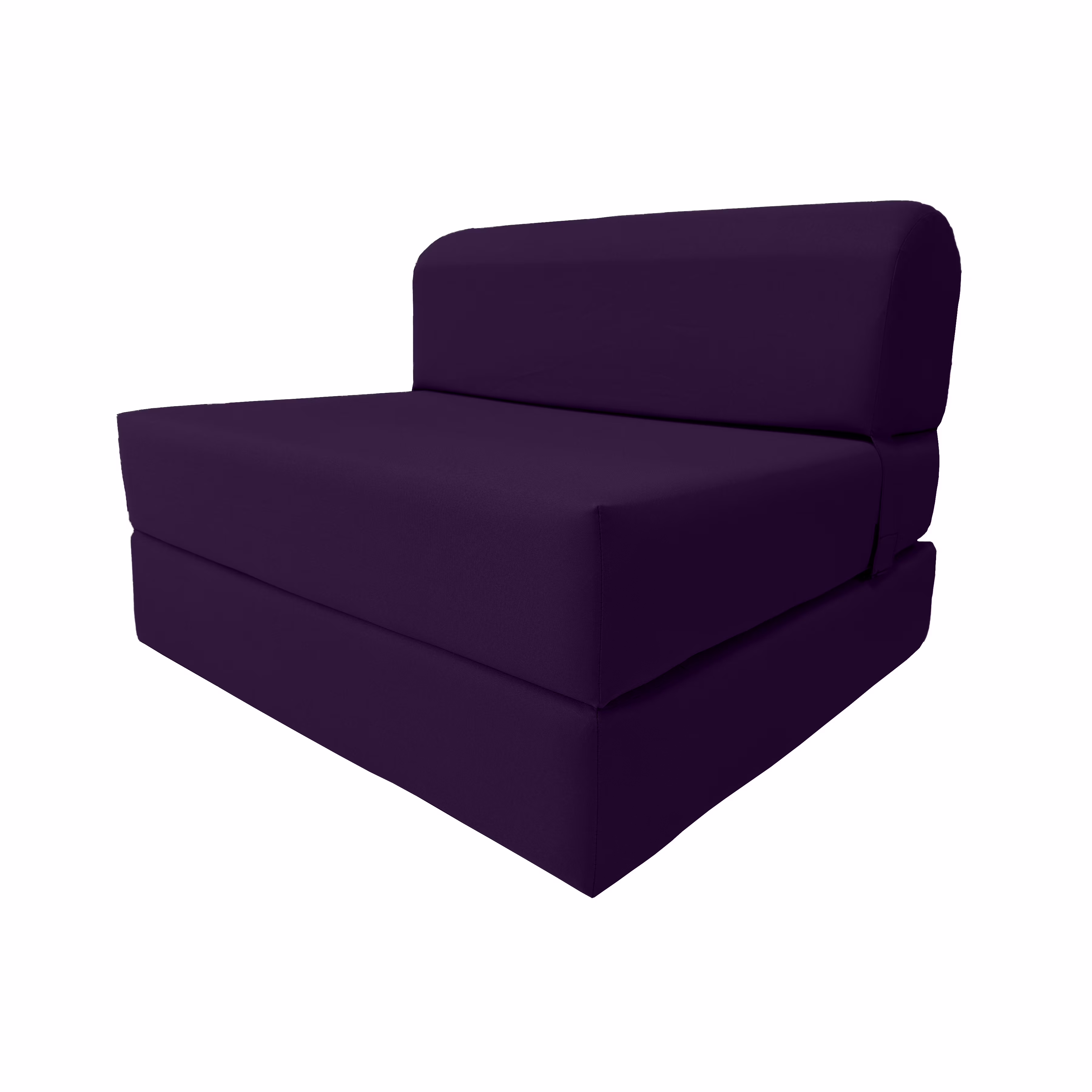 Purple Sleeper Chair Folding Foam Beds, Portable Studio Sofa Guest Bed, 6 x 32 x 70