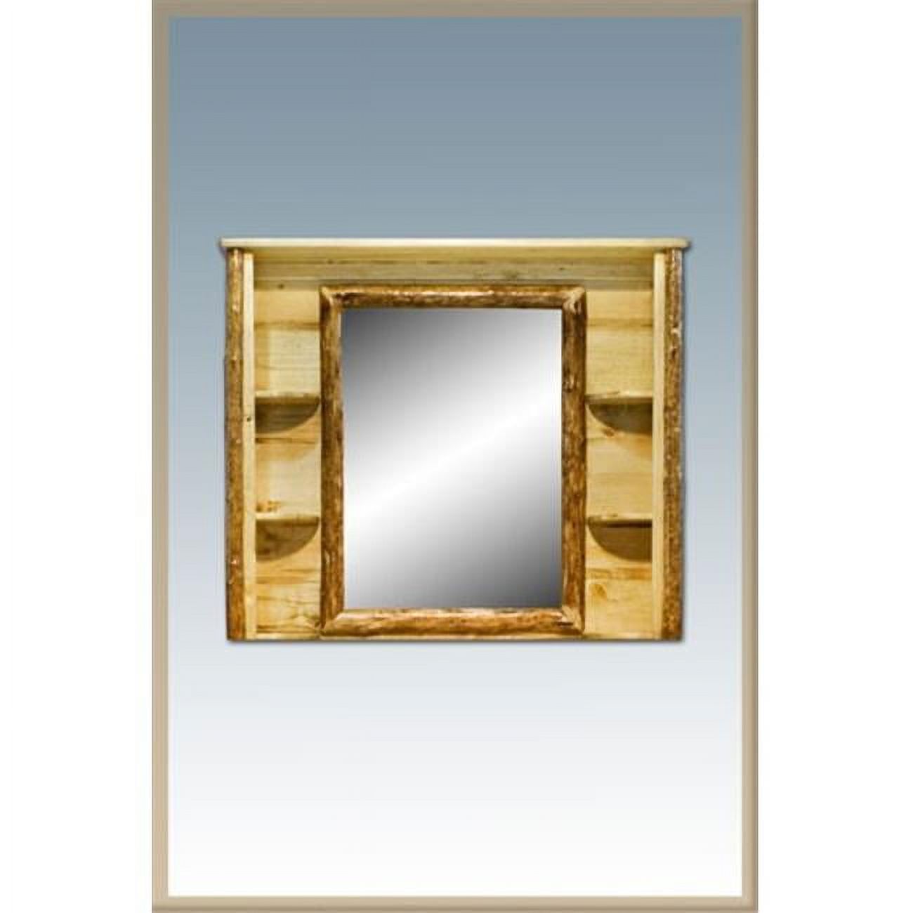 Glacier Country Deluxe Dresser Mirror - Natural