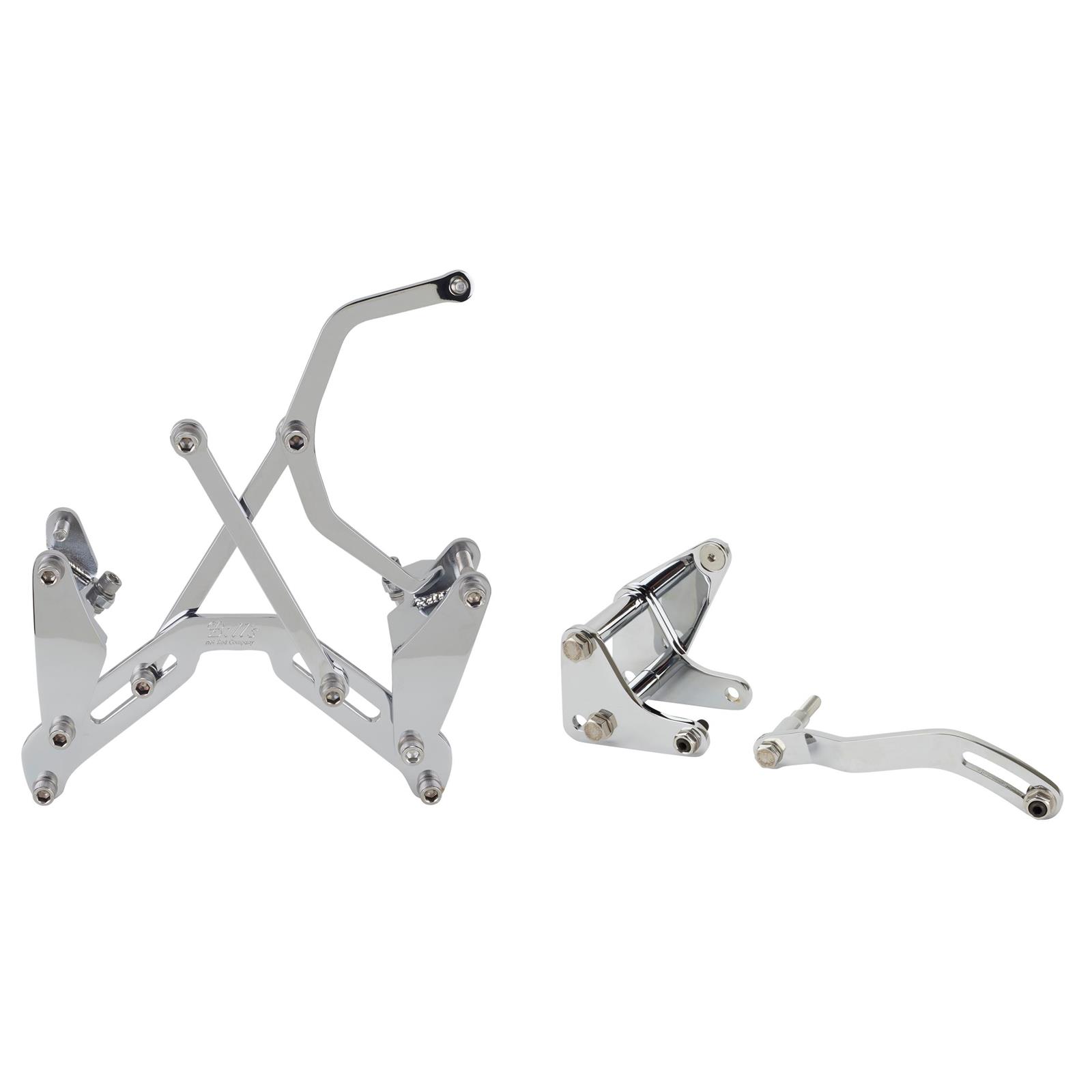 Bills Hot Rod Co. BBC A/C, P/S, and Alternator Brackets, Chrome