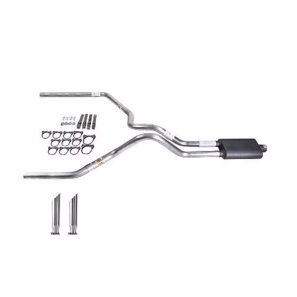 Ram 09-13 dual exhaust 2.5 MA pipe Flowsound Muffler SC Tip
