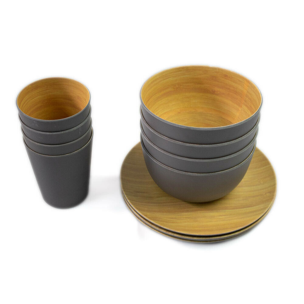 Kole Imports - Melamine Dining Set (Grey)