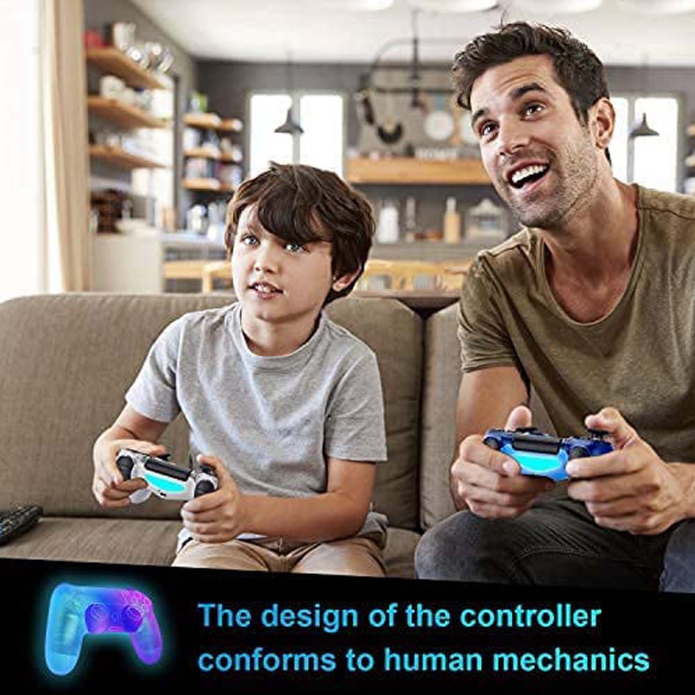 Wireless Controller for Compatible with PS4, LLYYAH - DualShock Game Controller for PS4  - Wave Blue