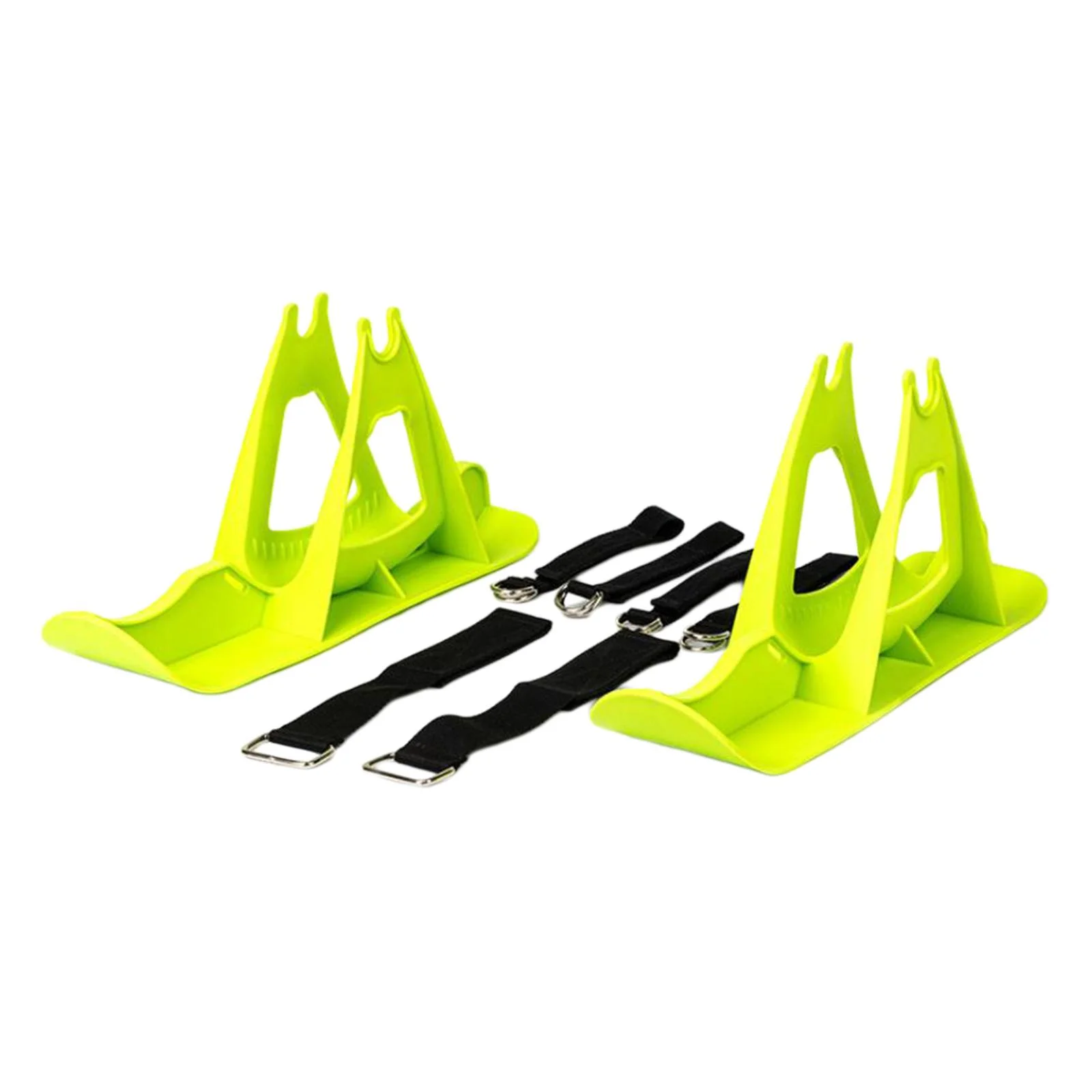 2 in 1 Toboggan Skiing Sleigh Bike Ski Sledge Garden Outdoor Walking Winter Snow Green