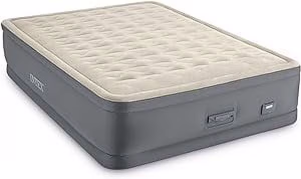 Open Box Intex PremAire II Elevated Airbed Queen 64925EP - TAN
