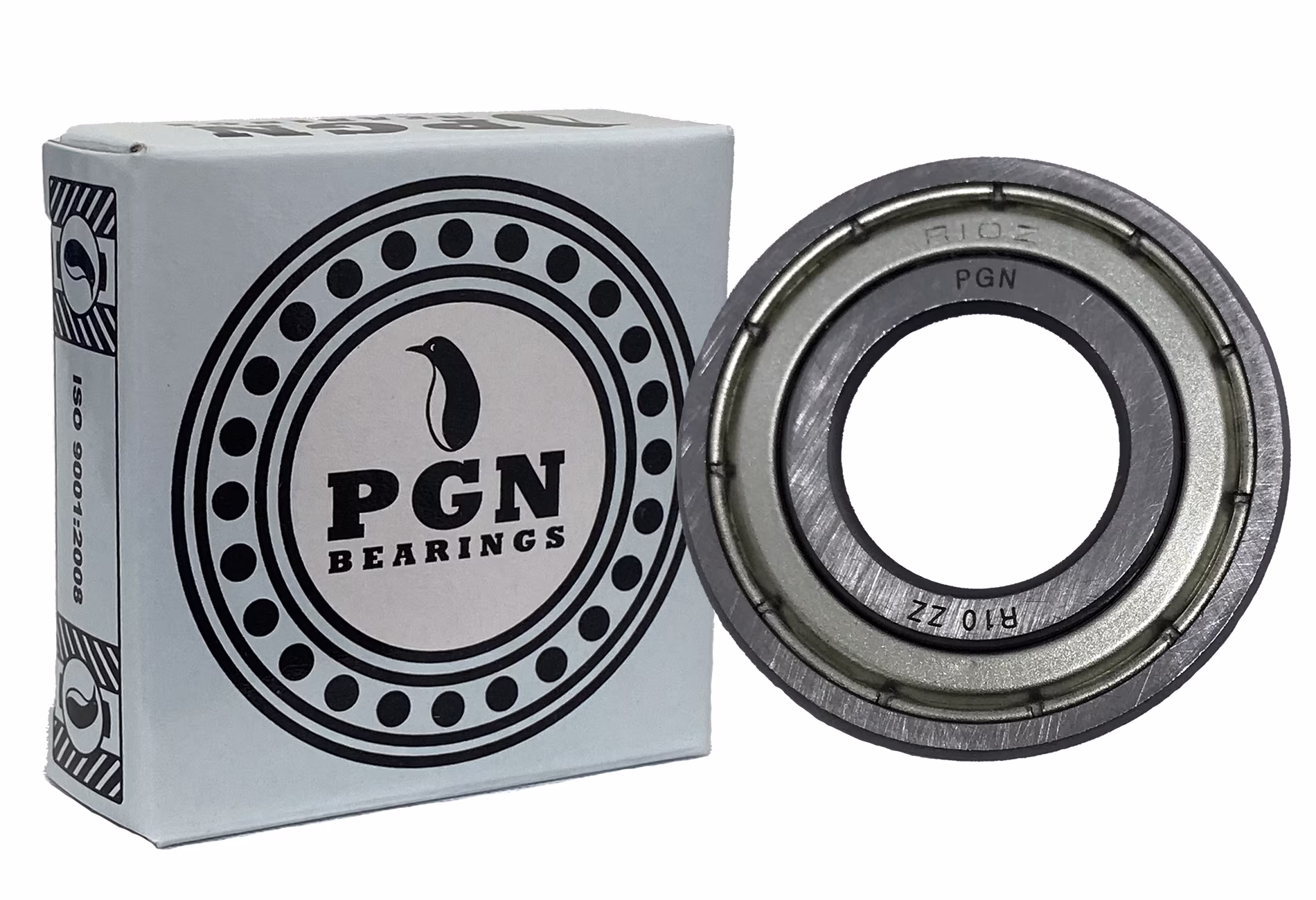 PGN (500 Pack) R10-ZZ Bearing - Lubricated Chrome Steel Sealed Ball Bearing - 5/8